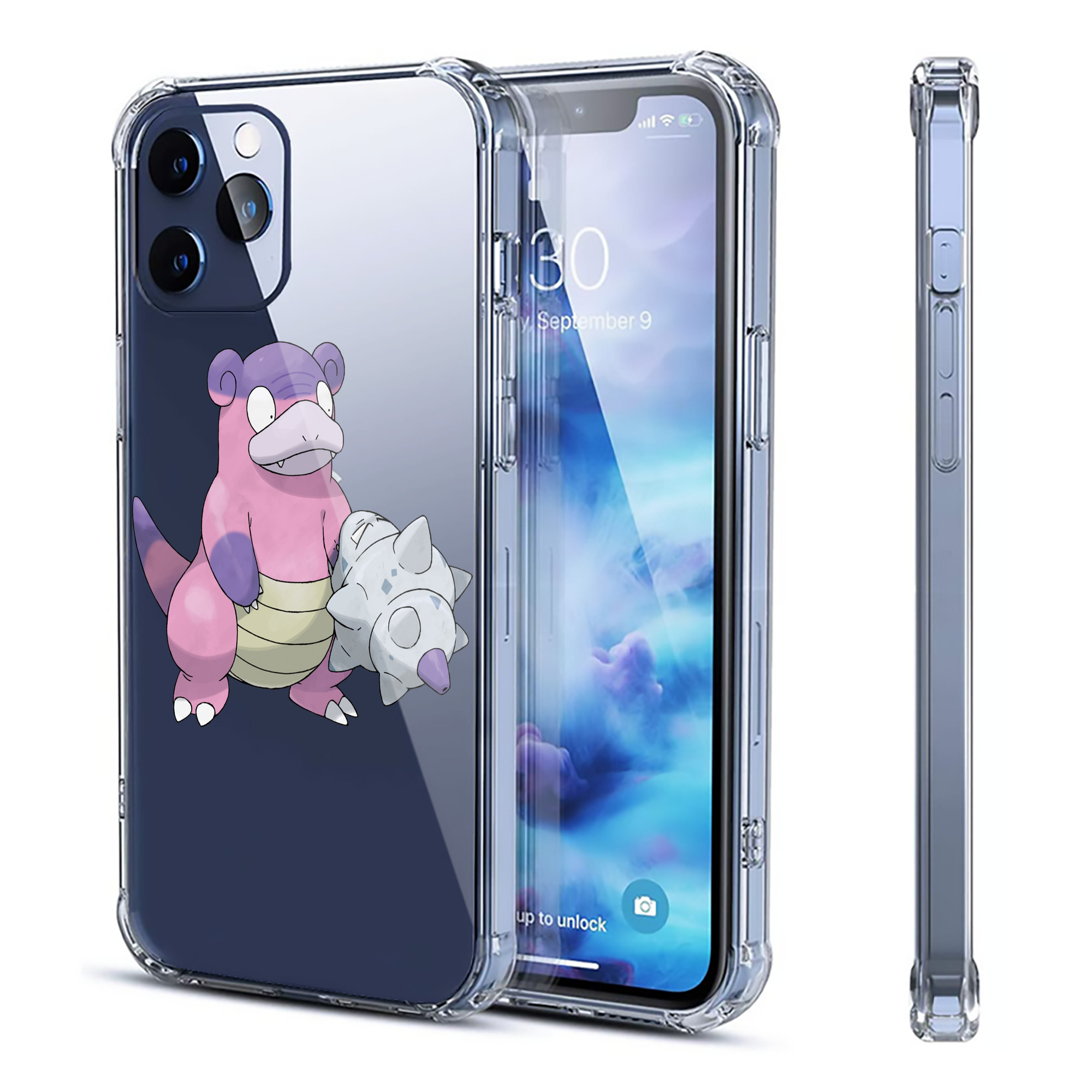 （画像用） ポケットモンスター Pokémon 【iPhone 12シリーズ対応】透明スマホケース（クリアソフトケース）